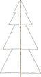 vidaXL - Kegelkerstboom - 300 - LED's - binnen - en - buiten - 120x220 - cm