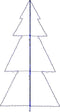 vidaXL - Kegelkerstboom - 300 - LED's - binnen - en - buiten - 120x220 - cm