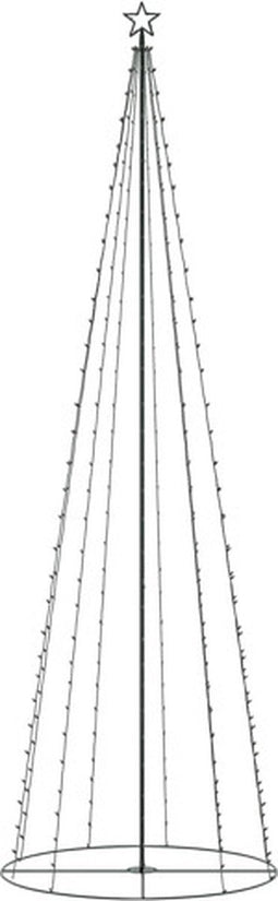 vidaXL - Kegelkerstboom - 330 - meerkleurige - LED's - 100x300 - cm