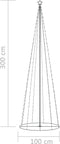 vidaXL - Kegelkerstboom - 330 - meerkleurige - LED's - 100x300 - cm