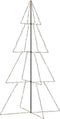 vidaXL - Kegelkerstboom - 360 - LED's - binnen - en - buiten - 143x250 - cm