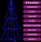 vidaXL - Kegelkerstboom - 360 - LED's - binnen - en - buiten - 143x250 - cm
