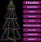 vidaXL - Kegelkerstboom - 360 - LED's - binnen - en - buiten - 143x250 - cm
