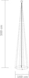 vidaXL - Kegelkerstboom - 752 - blauwe - LED's - 160x500 - cm