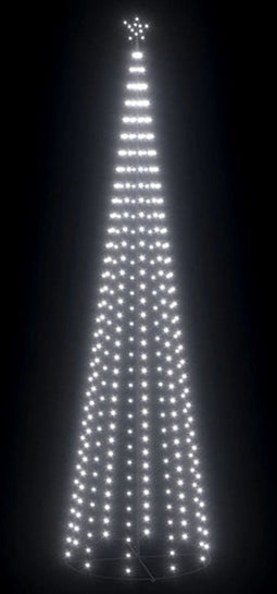 vidaXL - Kegelkerstboom - 752 - koudwitte - LED's - 160x500 - cm