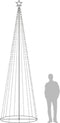 vidaXL - Kegelkerstboom - 752 - meerkleurige - LED's - 160x500 - cm