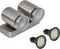 vidaXL Kegelvormige RVS LED wandlamp met 2 LEDs