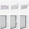 vidaXL - Kelderraam - RISOR - 110x50 - cm - draaikiep-draai - DIN - links - wit