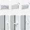 vidaXL - Kelderraam - RISOR - 110x50 - cm - draaikiep-draai - DIN - links - wit