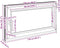 vidaXL - Kelderraam - RISOR - 110x50 - cm - draaikiep-draai - DIN - links - wit