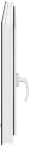 vidaXL - Kelderraam - RISOR - 110x50 - cm - draaikiep-draai - DIN - rechts - antraciet