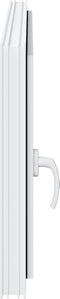 vidaXL - Kelderraam - RISOR - 110x50 - cm - draaikiep-draai - DIN - rechts - wit