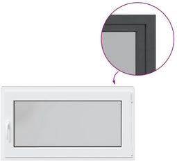 vidaXL - Kelderraam - RISOR - 110x60 - cm - draaikiep-draai - DIN - rechts - antraciet