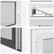 vidaXL - Kelderraam - RISOR - 110x60 - cm - draaikiep-draai - DIN - links - antraciet
