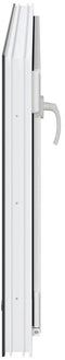 vidaXL - Kelderraam - RISOR - 110x60 - cm - draaikiep-draai - DIN - links - antraciet
