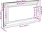 vidaXL - Kelderraam - RISOR - 110x60 - cm - draaikiep-draai - DIN - links - wit