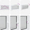 vidaXL - Kelderraam - RISOR - 110x60 - cm - draaikiep-draai - DIN - links - wit