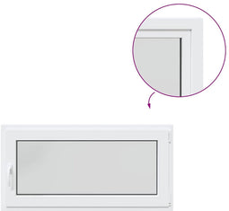 vidaXL - Kelderraam - RISOR - 120x60 - cm - draaikiep-draai - DIN - rechts - wit