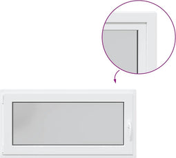 vidaXL - Kelderraam - RISOR - 120x60 - cm - draaikiep-draai - DIN - links - wit