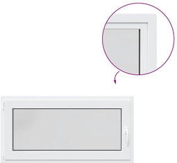 vidaXL - Kelderraam - RISOR - 120x60 - cm - draaikiep-draai - DIN - links - wit