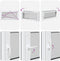 vidaXL - Kelderraam - RISOR - 120x60 - cm - draaikiep-draai - DIN - rechts - antraciet