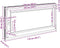 vidaXL - Kelderraam - RISOR - 120x60 - cm - draaikiep-draai - DIN - rechts - antraciet
