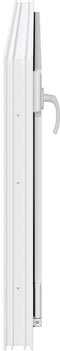 vidaXL - Kelderraam - RISOR - 120x60 - cm - draaikiep-draai - DIN - links - wit
