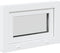 vidaXL - Kelderraam - RISOR - 60x40 - cm - 2 - glas - kiepbaar - wit
