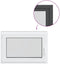 vidaXL - Kelderraam - RISOR - 60x90 - cm - draaikiep-draai - DIN - links - antraciet