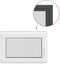 vidaXL - Kelderraam - RISOR - 60x90 - cm - draaikiep-draai - DIN - links - antraciet