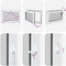 vidaXL - Kelderraam - RISOR - 60x90 - cm - draaikiep-draai - DIN - links - antraciet