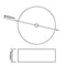 vidaXL - Keramische - wasbak - taps - (wit)