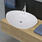 vidaXL - Keramische - wastafel - ovaal - - 59 - x - 38,5 - cm