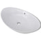 vidaXL - Keramische - wastafel - ovaal - - 59 - x - 38,5 - cm