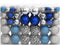 vidaXL - Kerstballen - 100 - st - 3/4/6 - cm - blauw - en - zilverkleurig