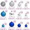vidaXL - Kerstballen - 100 - st - 3/4/6 - cm - blauw - en - zilverkleurig