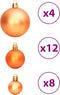 vidaXL - Kerstballen - 100 - st - 3/4/6 - cm - bruin