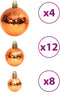 vidaXL - Kerstballen - 100 - st - 3/4/6 - cm - bruin