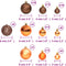 vidaXL - Kerstballen - 100 - st - 3/4/6 - cm - bruin