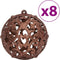 vidaXL - Kerstballen - 100 - st - 3/4/6 - cm - bruin