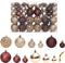 vidaXL - Kerstballen - 100 - st - 3/4/6 - cm - champagnekleurig - en - bruin