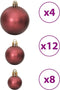 vidaXL - Kerstballen - 100 - st - 3/4/6 - cm - champagnekleurig - en - bruin