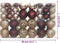 vidaXL - Kerstballen - 100 - st - 3/4/6 - cm - champagnekleurig - en - bruin