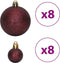 vidaXL - Kerstballen - 100 - st - 3/4/6 - cm - champagnekleurig - en - bruin