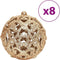 vidaXL - Kerstballen - 100 - st - 3/4/6 - cm - champagnekleurig - en - bruin