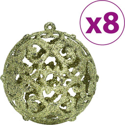 vidaXL - Kerstballen - 100 - st - 3/4/6 - cm - lichtgroen