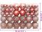 vidaXL - Kerstballen - 100 - st - 3/4/6 - cm - roze - en - rosé
