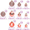 vidaXL - Kerstballen - 100 - st - 3/4/6 - cm - roze - en - rosé