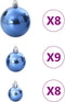 vidaXL - Kerstballen - 100 - st - Ø3/4/6 - cm - blauw