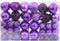 vidaXL - Kerstballen - 100 - st - Ø3/4/6 - cm - lila